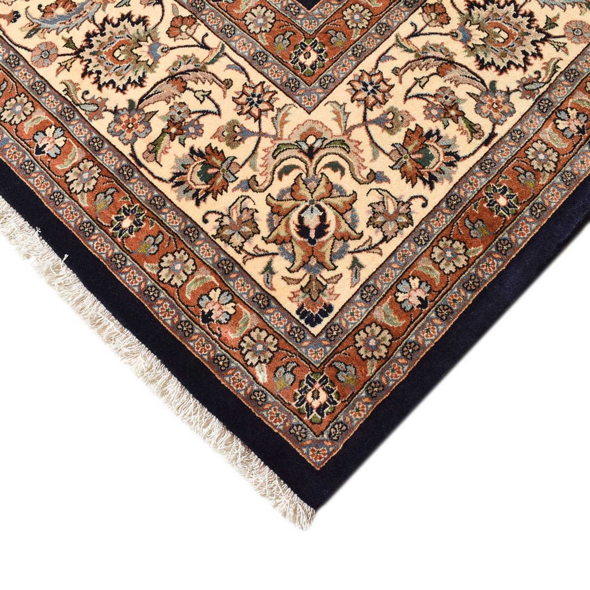 Tapis persan - Classique - Royal - 391 x 302 cm - bleu foncé