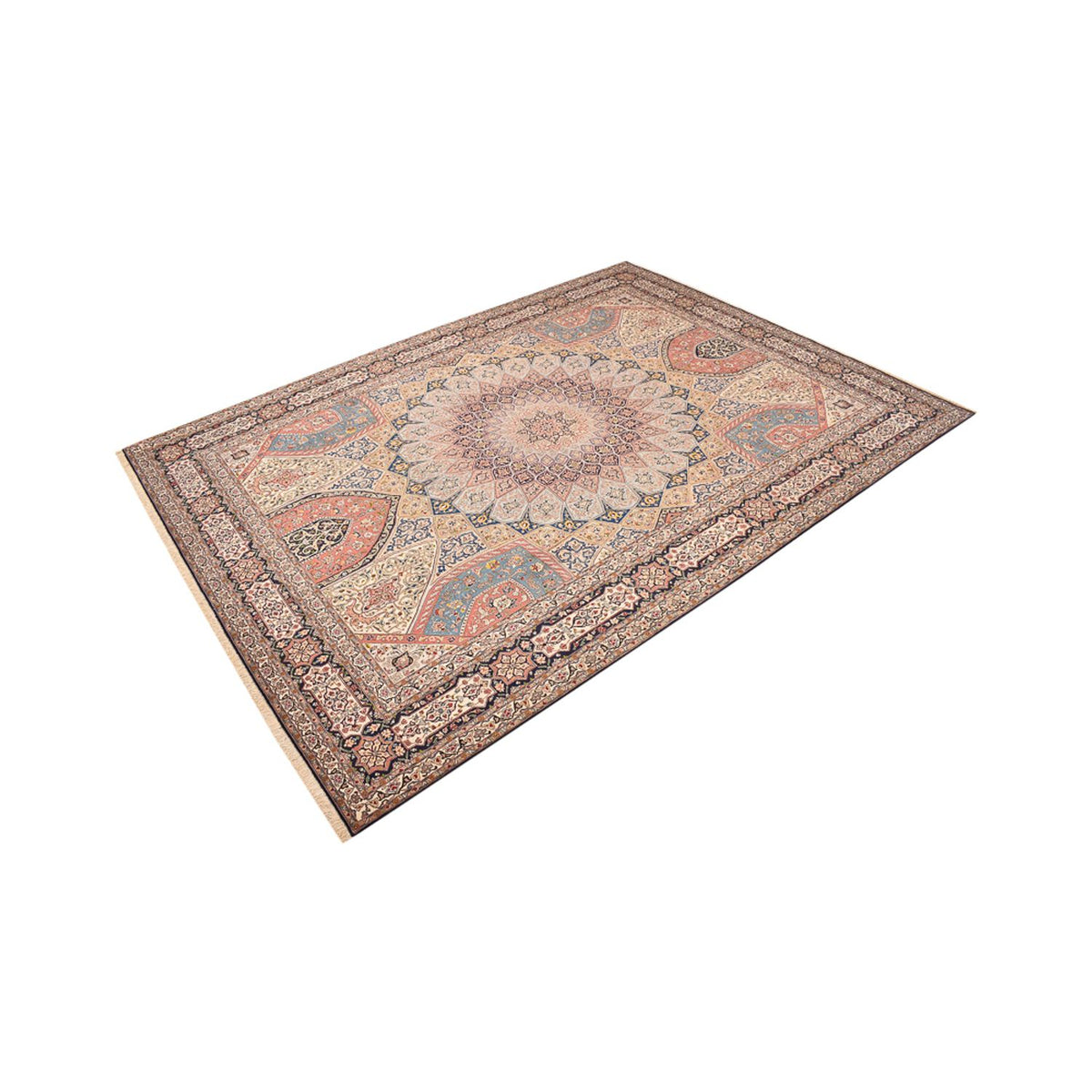 Tapis persan - Tabriz - Royal - 400 x 297 cm - beige clair