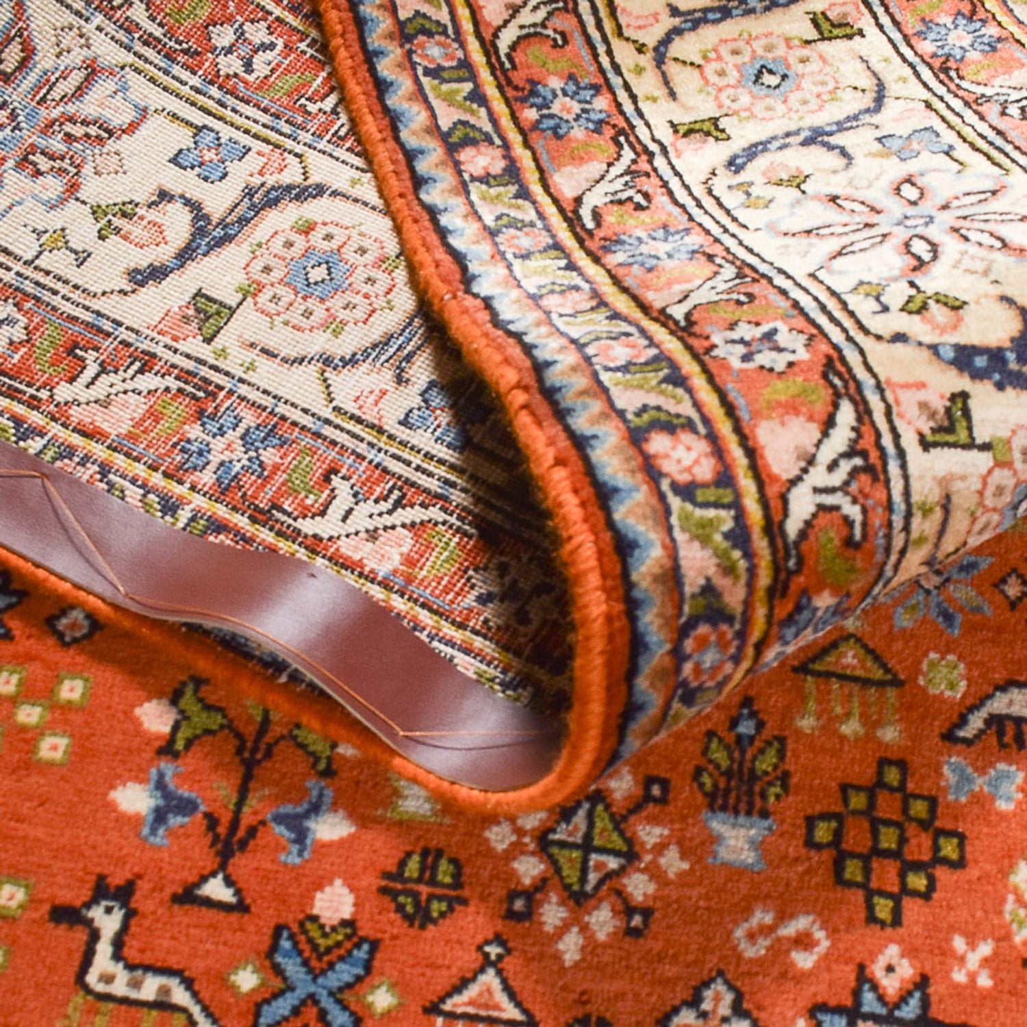 Tapis persan - Nomadic - 316 x 198 cm - rouge clair