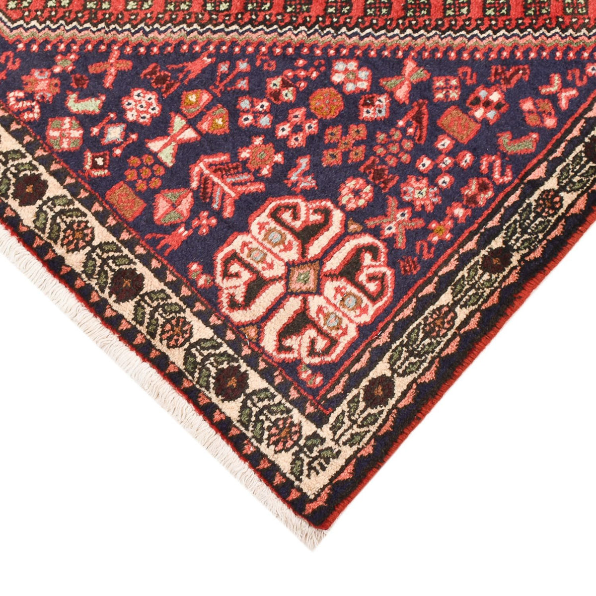 Tapis persan - Nomadic - 145 x 98 cm - rouge