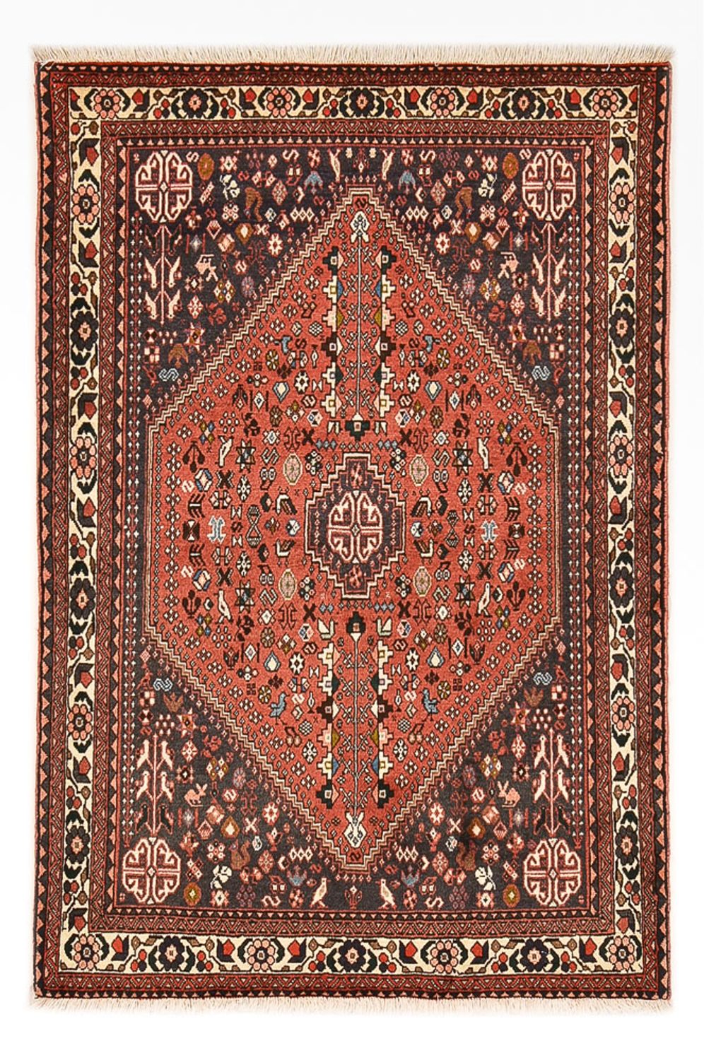 Tapis persan - Nomadic - 144 x 104 cm - rouge