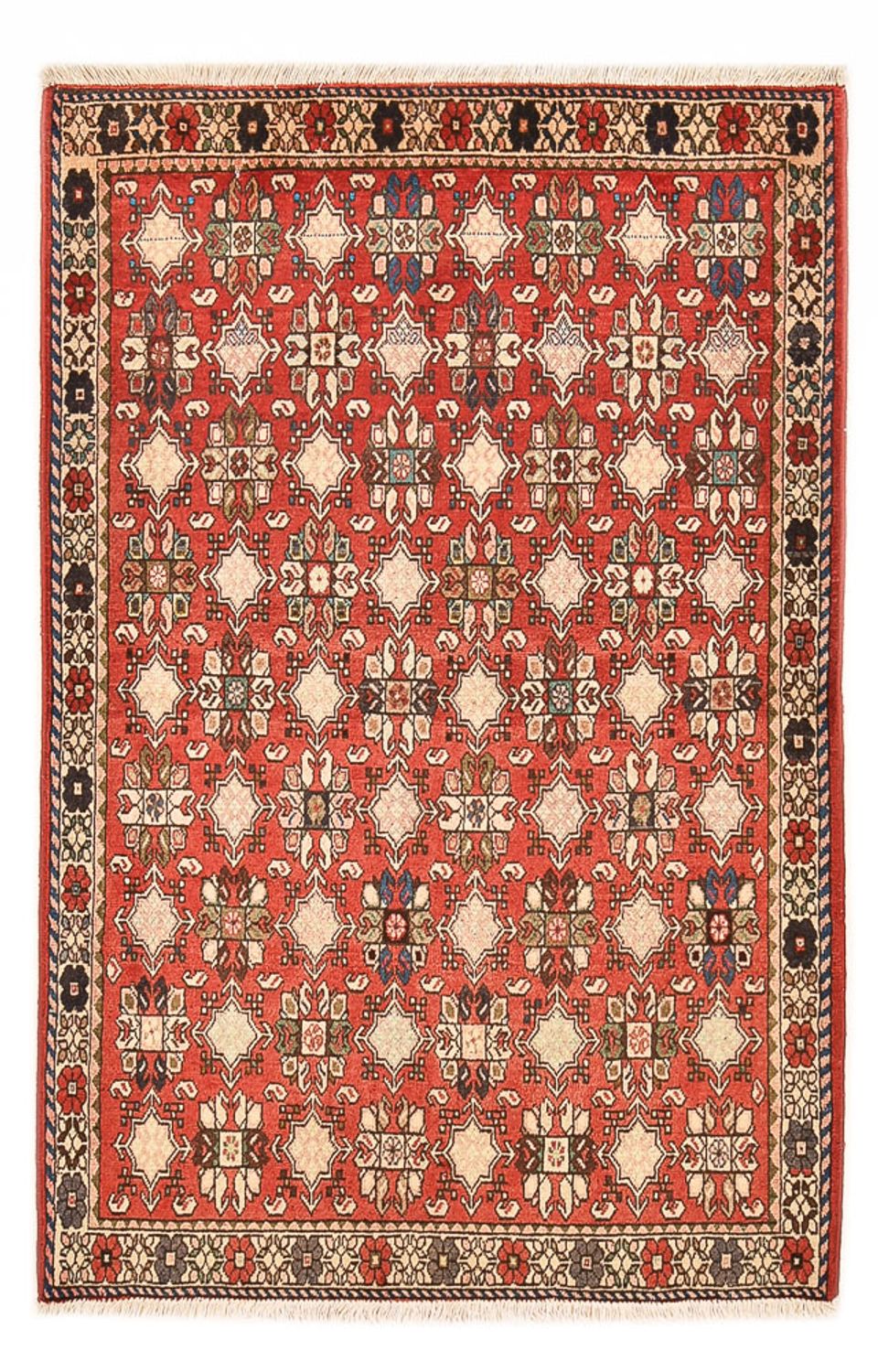 Tapis persan - Nomadic - 160 x 110 cm - rouge