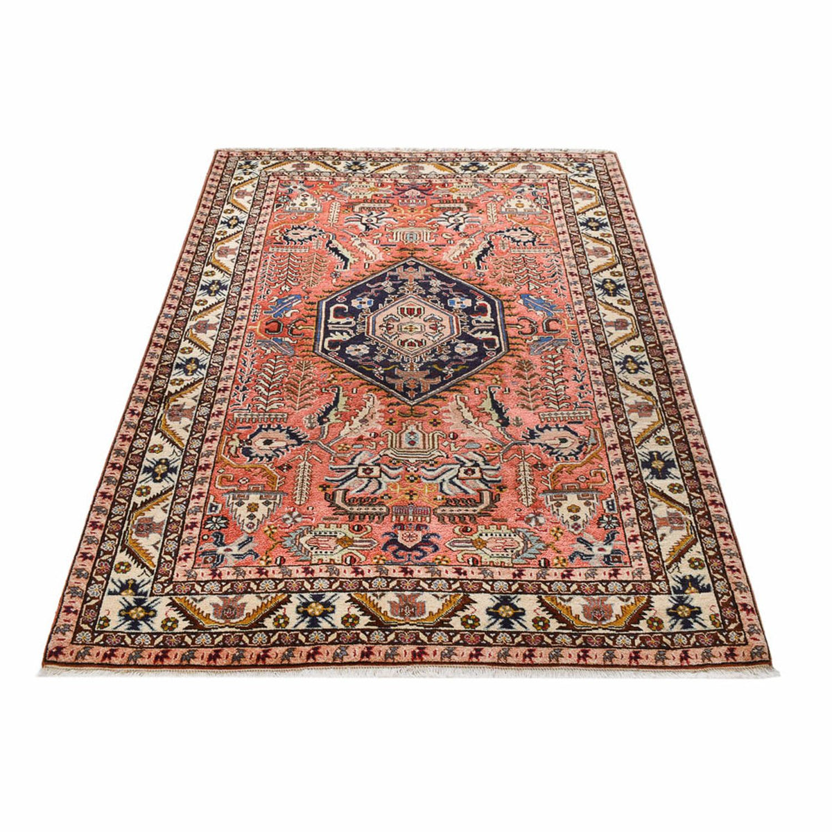 Tapis persan - Nomadic - 200 x 142 cm - rouge