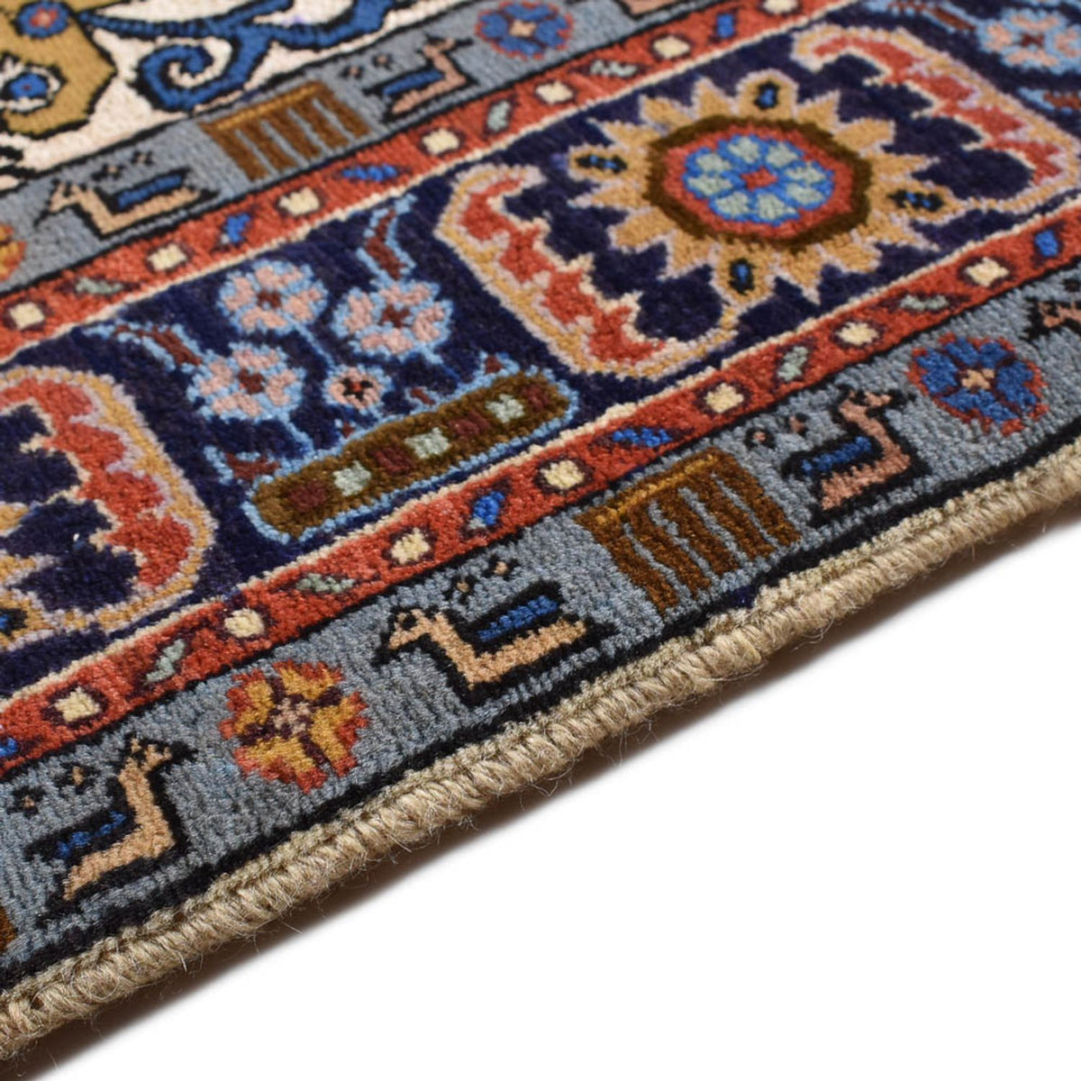 Tapis persan - Nomadic - 222 x 144 cm - multicolore