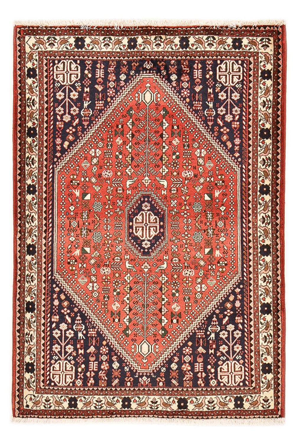 Tapis persan - Nomadic - 150 x 108 cm - rouge