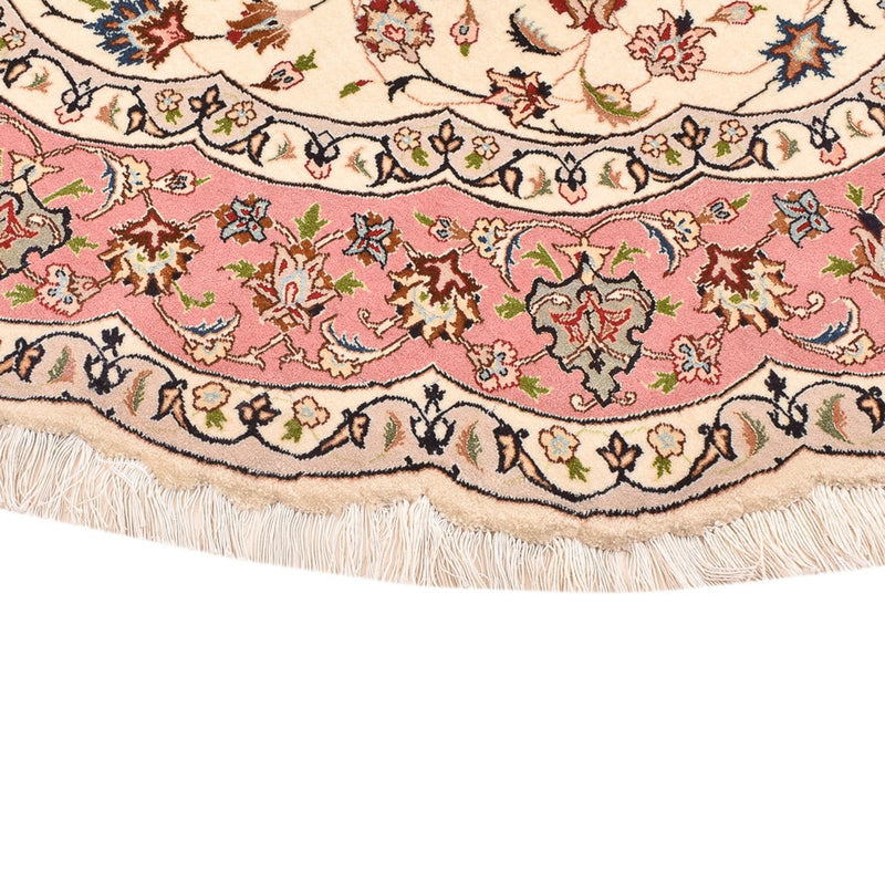 Tapis persan - Tabriz - Royal ronde  - 200 x 200 cm - crème
