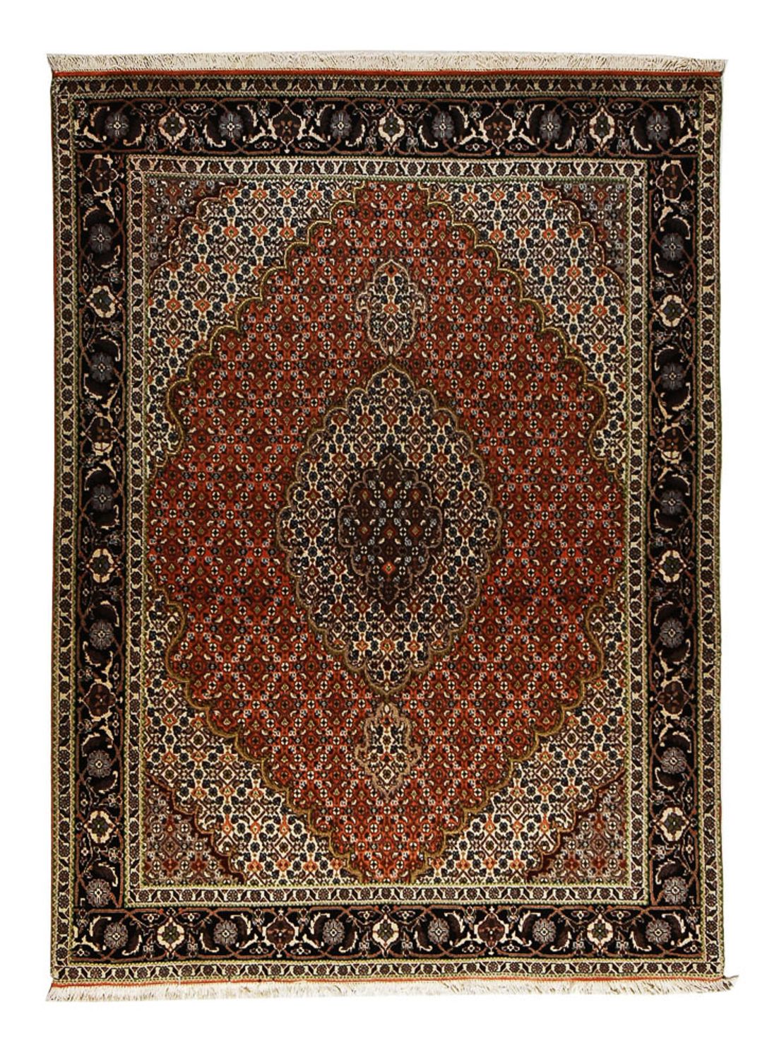 Tapis persan - Tabriz - Royal - 206 x 150 cm - rouge