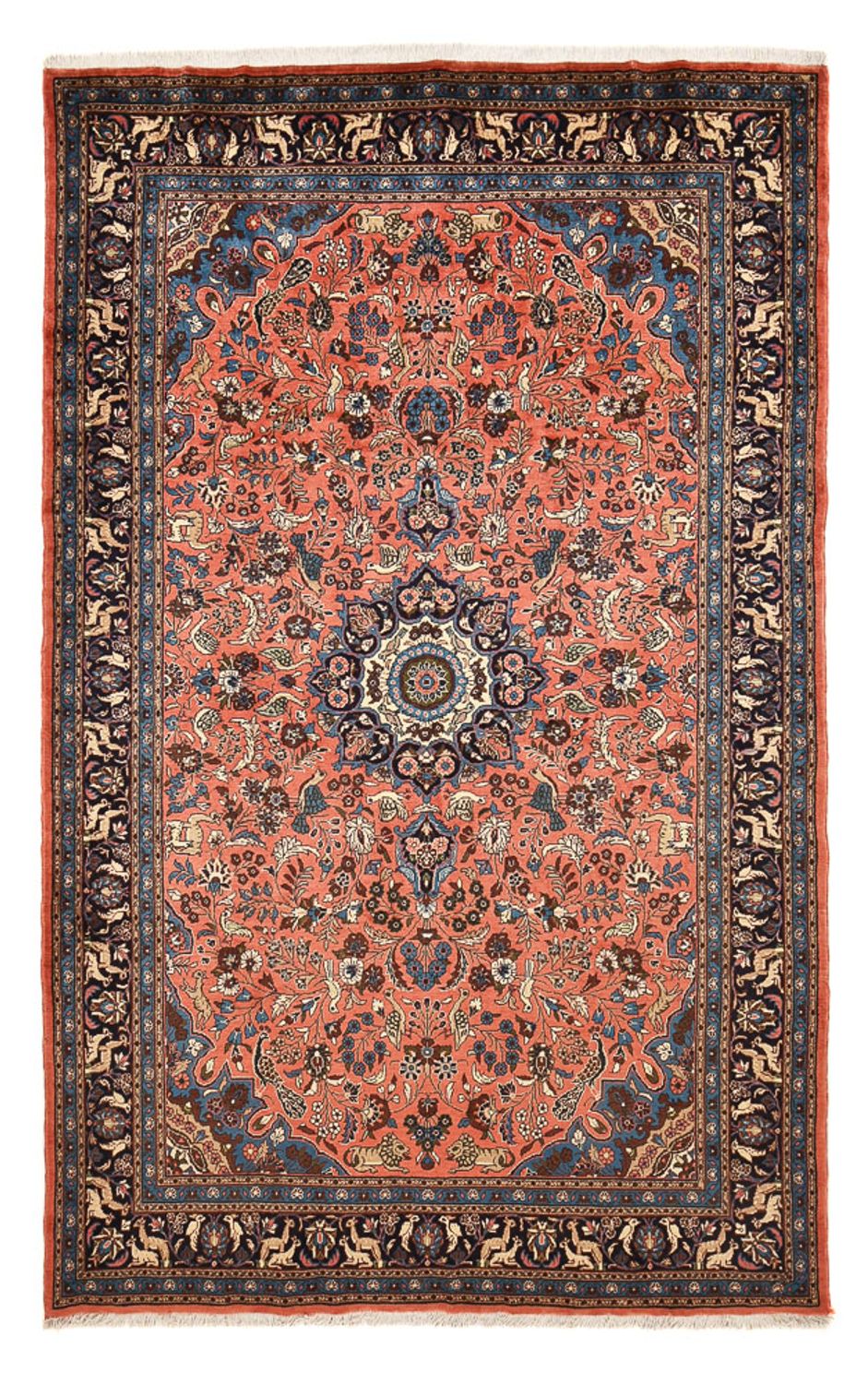 Tapis persan - Nomadic - 311 x 205 cm - rouge clair