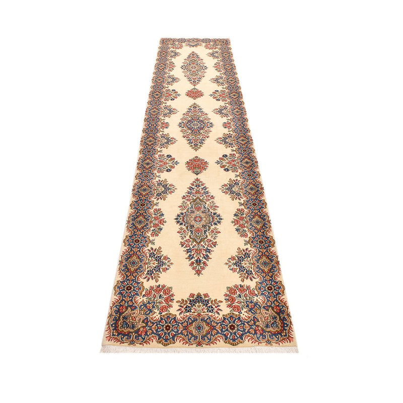 Tapis de couloir Tapis persan - Royal - 405 x 85 cm - crème