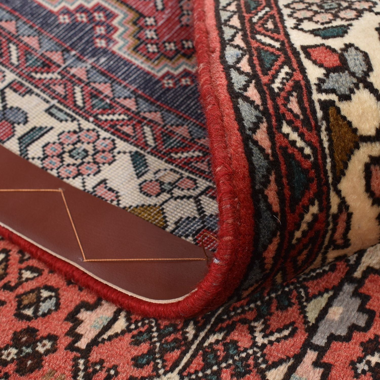 Tapis de couloir Tapis persan - Nomadic - 295 x 99 cm - rouge clair