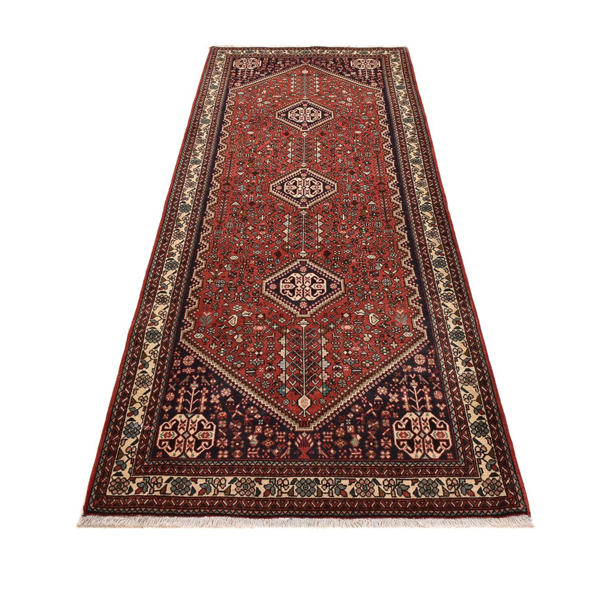 Tapis de couloir Tapis persan - Nomadic - 295 x 99 cm - rouge clair