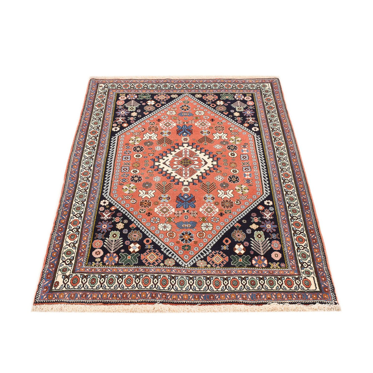 Tapis Gabbeh - Persan Kashkuli - 158 x 110 cm - multicolore