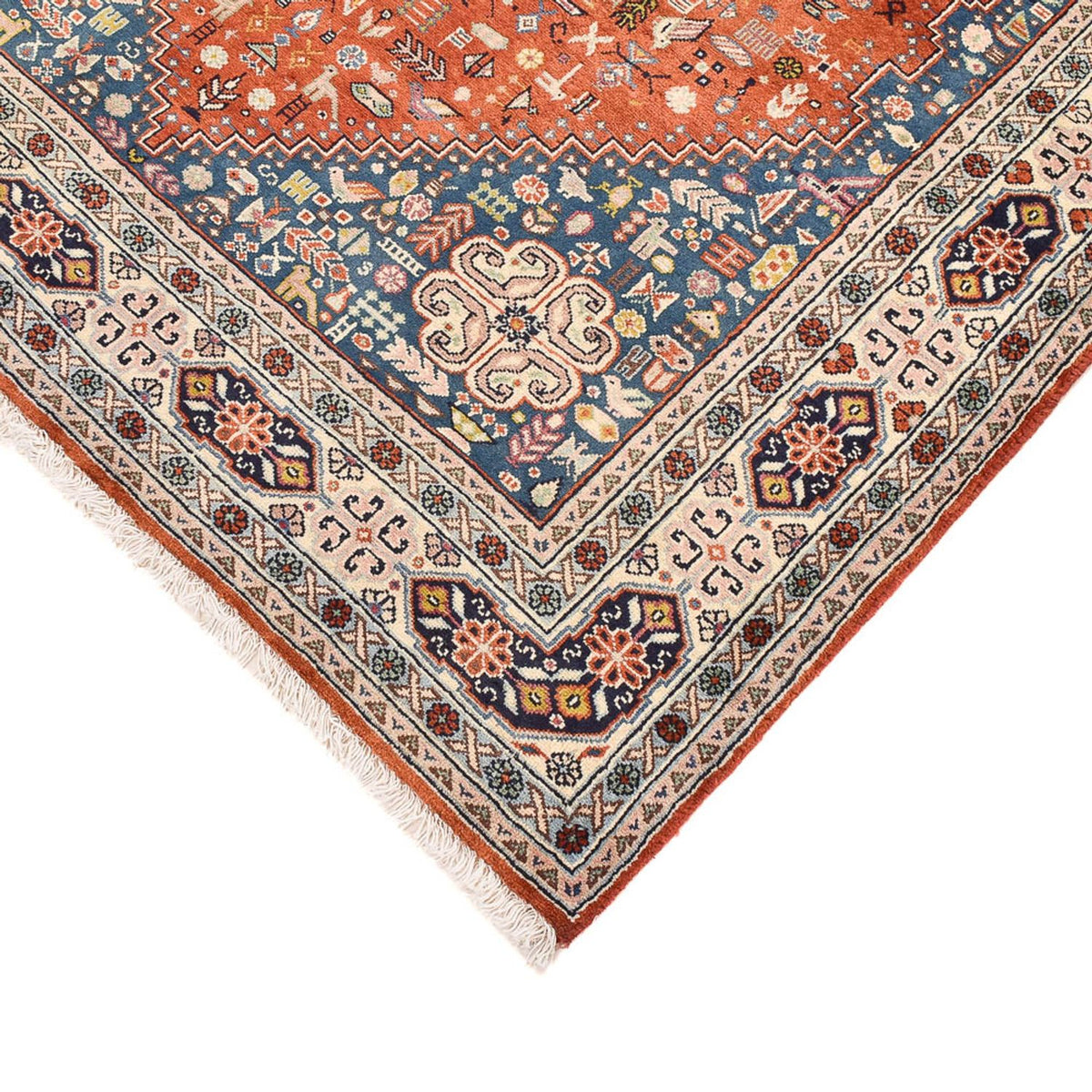 Tapis Gabbeh - Persan Kashkuli - 205 x 147 cm - multicolore
