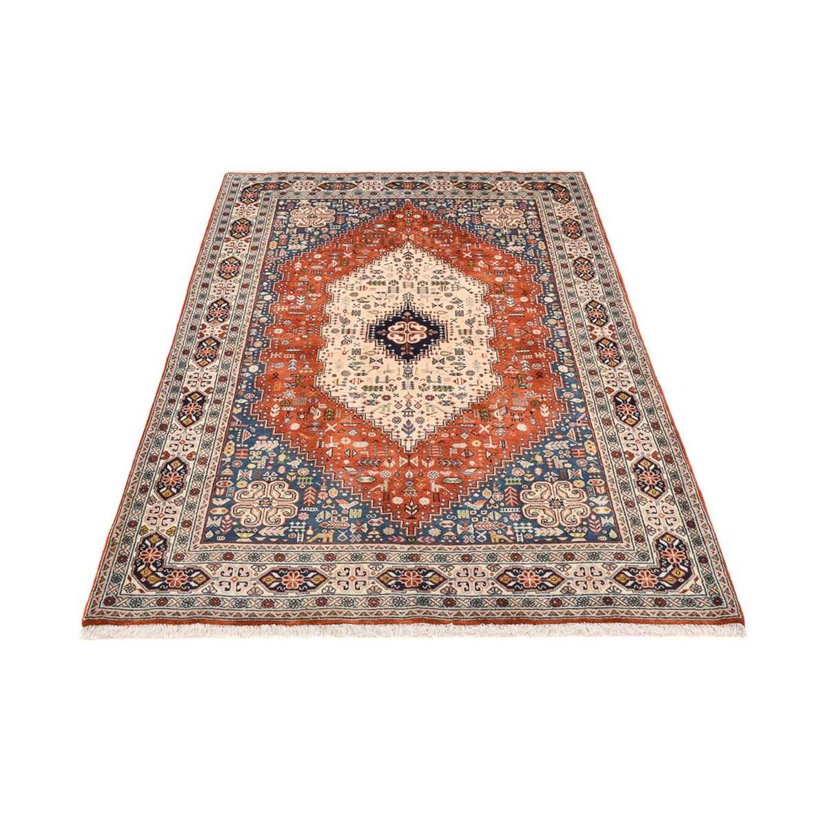 Tapis Gabbeh - Persan Kashkuli - 205 x 147 cm - multicolore