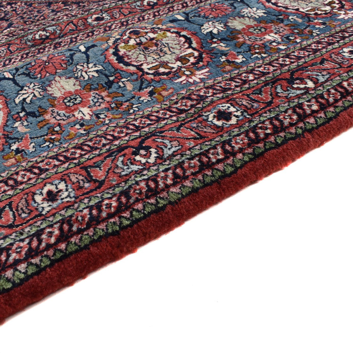 Tapis persan - Bidjar - 395 x 302 cm - rouge foncé