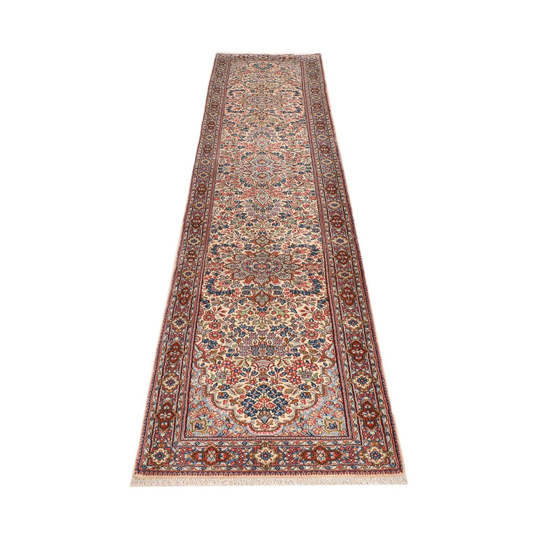 Tapis de couloir Tapis persan - Royal - 389 x 78 cm - rouge clair