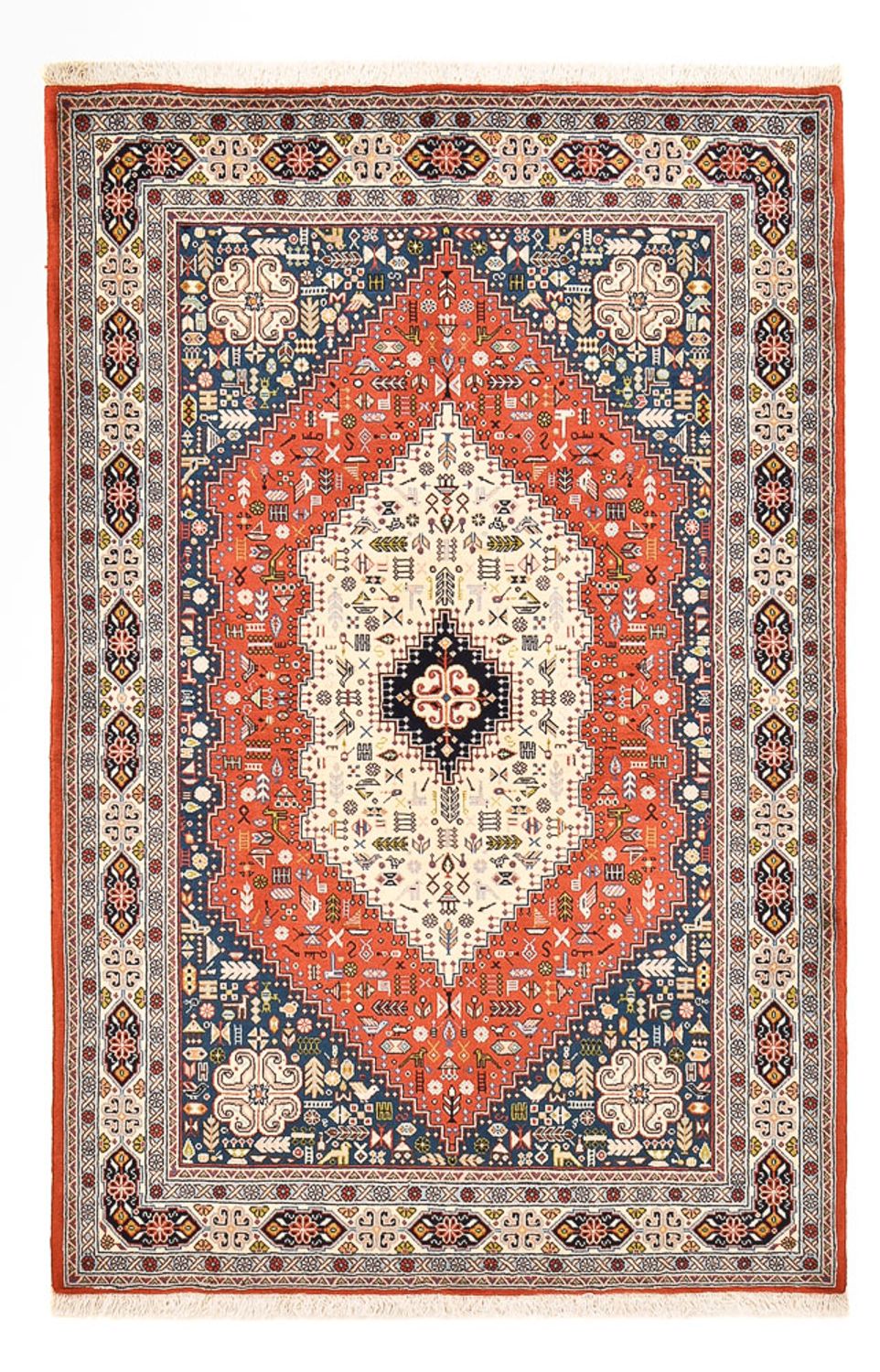Tapis Gabbeh - Persan Kashkuli - 206 x 137 cm - multicolore