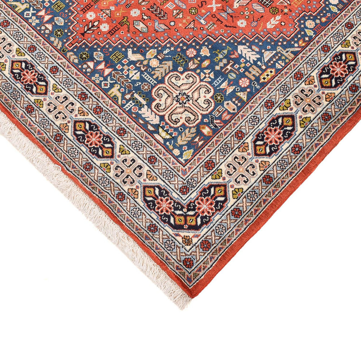 Tapis Gabbeh - Persan Kashkuli - 206 x 137 cm - multicolore