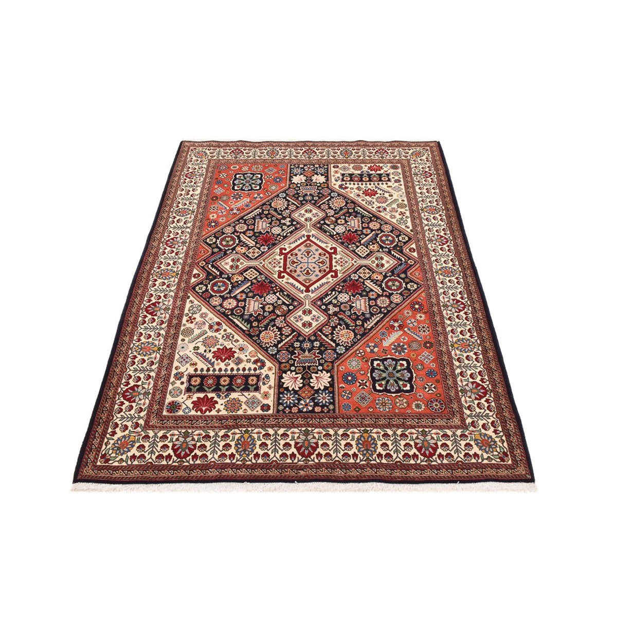 Tapis Gabbeh - Persan Kashkuli - 219 x 146 cm - multicolore