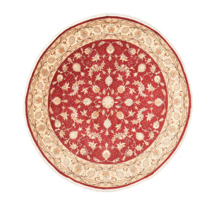 Tapis persan - Tabriz - Royal ronde  - 200 x 200 cm - rouge