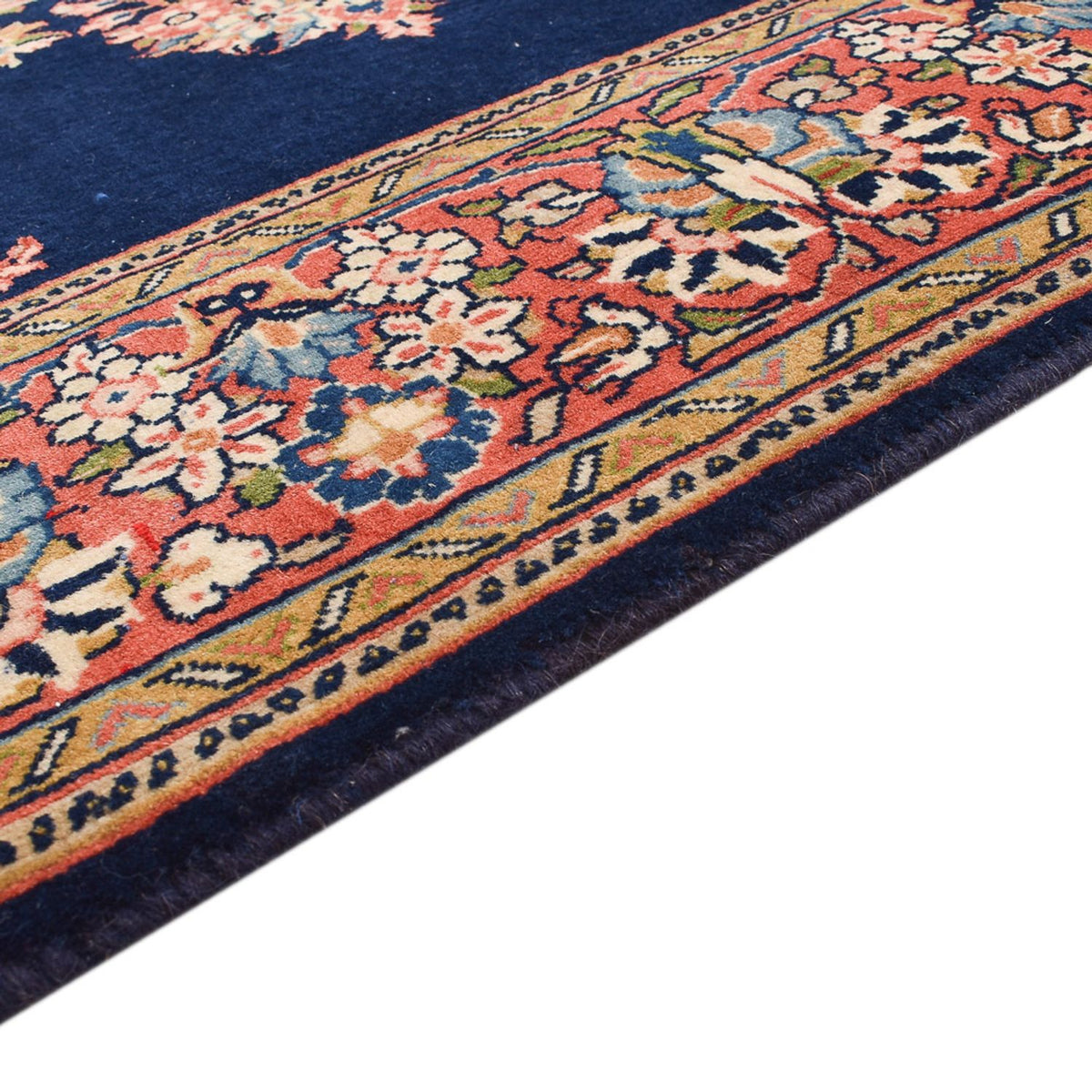 Tapis persan - Classique - 200 x 145 cm - bleu foncé