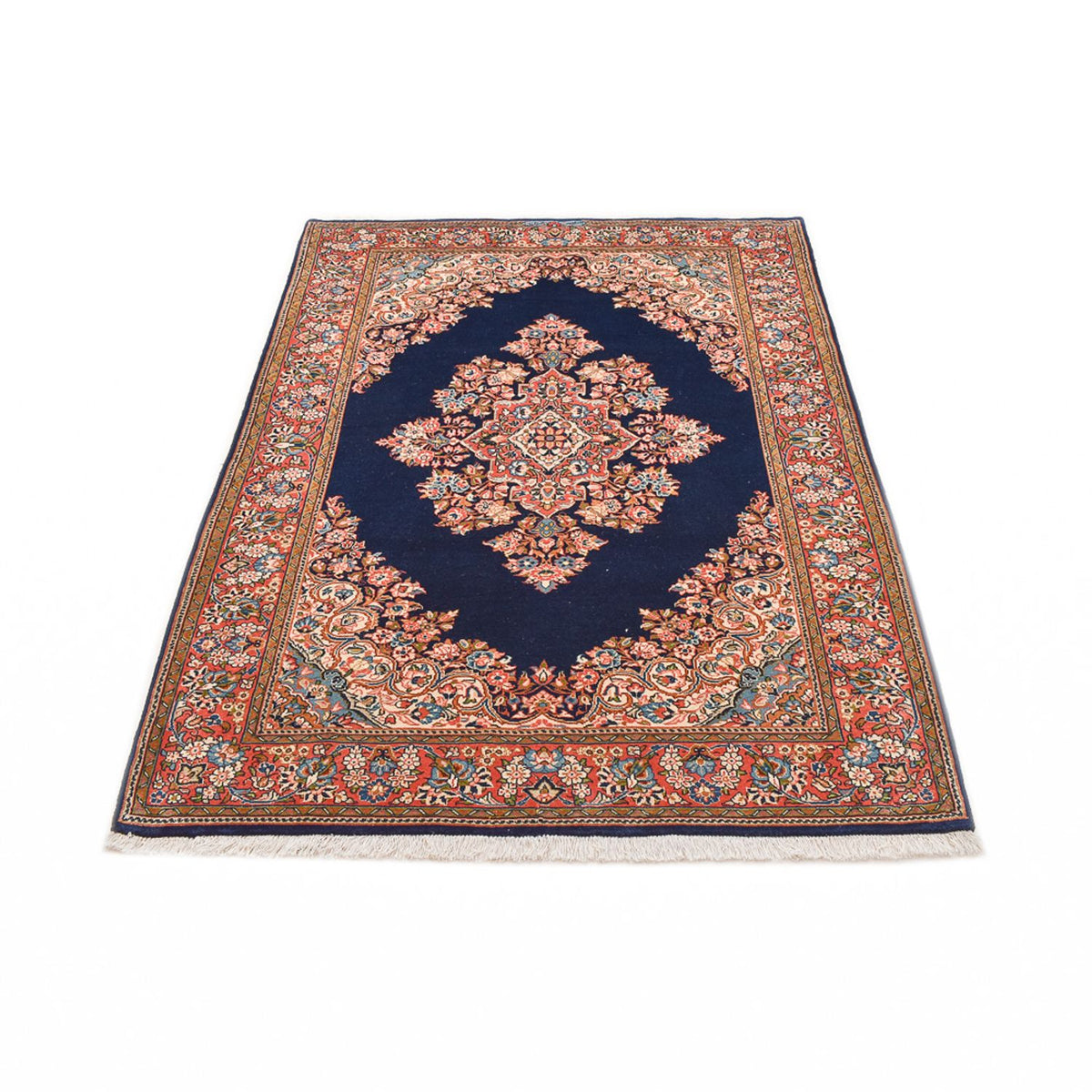 Tapis persan - Classique - 200 x 145 cm - bleu foncé