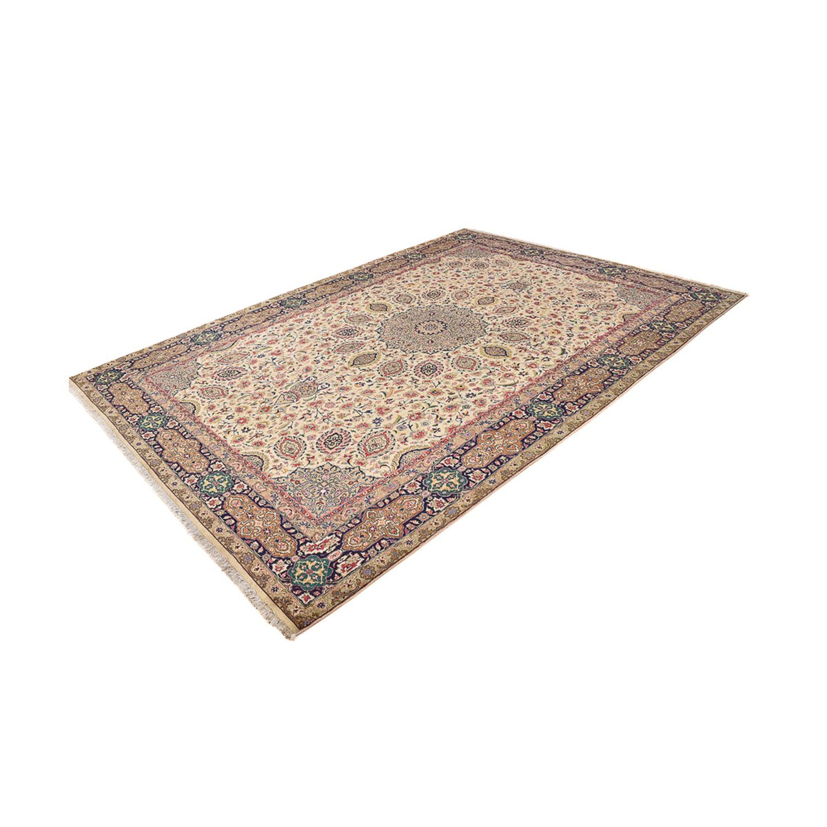 Tapis persan - Tabriz - Royal - 336 x 235 cm - beige