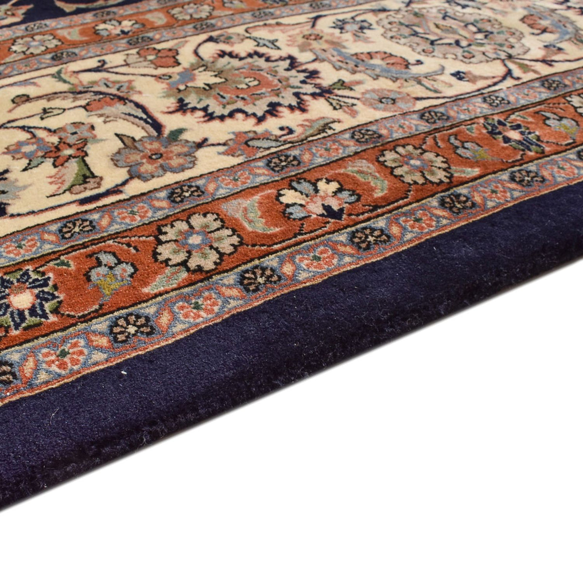 Tapis persan - Classique - Royal - 387 x 302 cm - bleu foncé