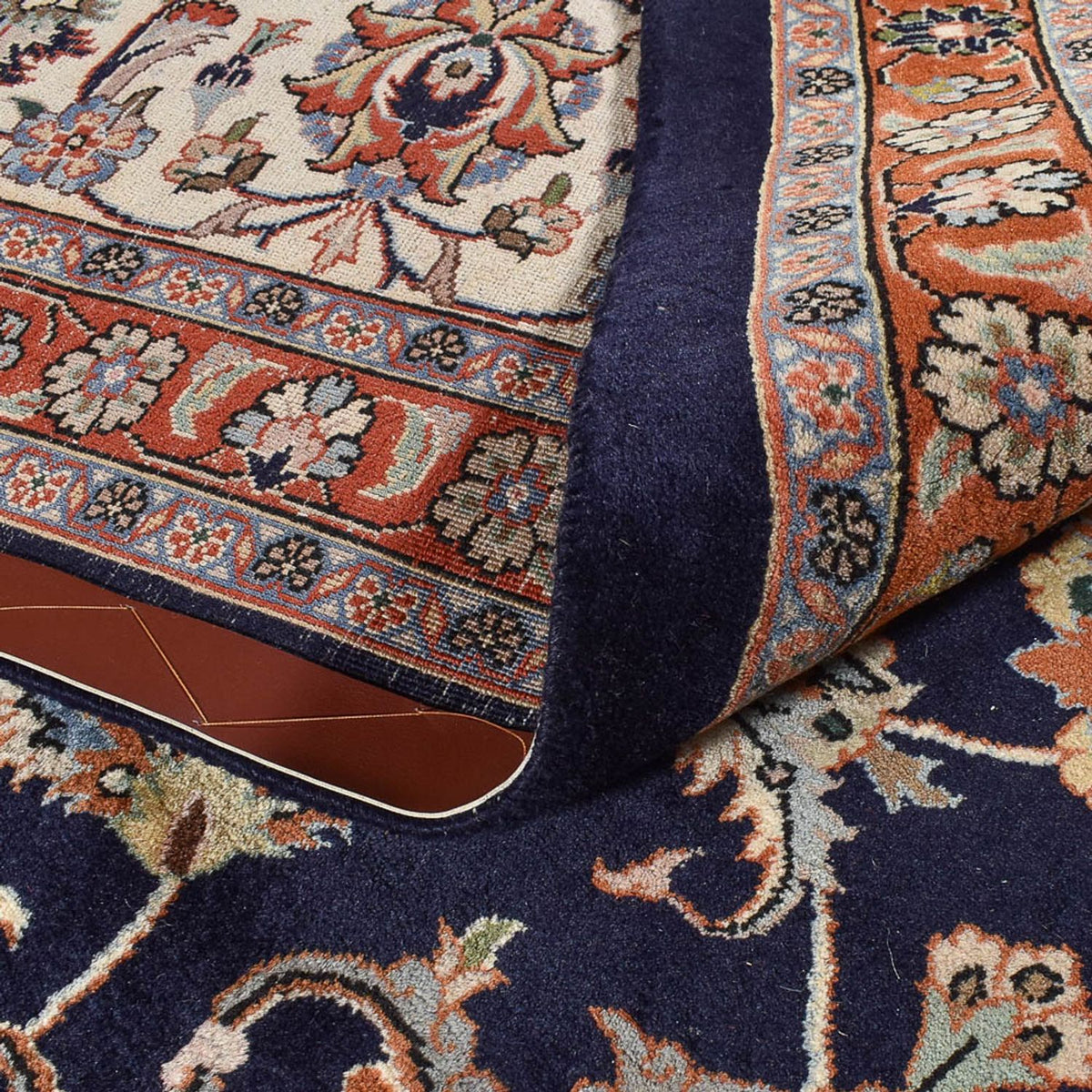 Tapis persan - Classique - Royal - 387 x 302 cm - bleu foncé