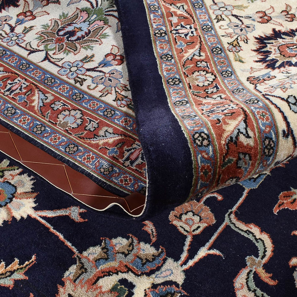 Tapis persan - Classique - Royal - 390 x 300 cm - bleu foncé