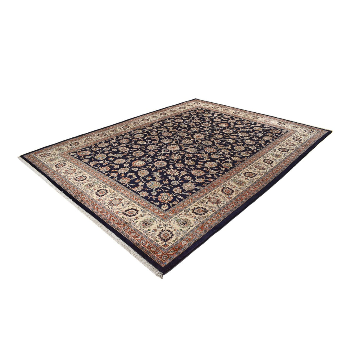 Tapis persan - Classique - Royal - 390 x 300 cm - bleu foncé