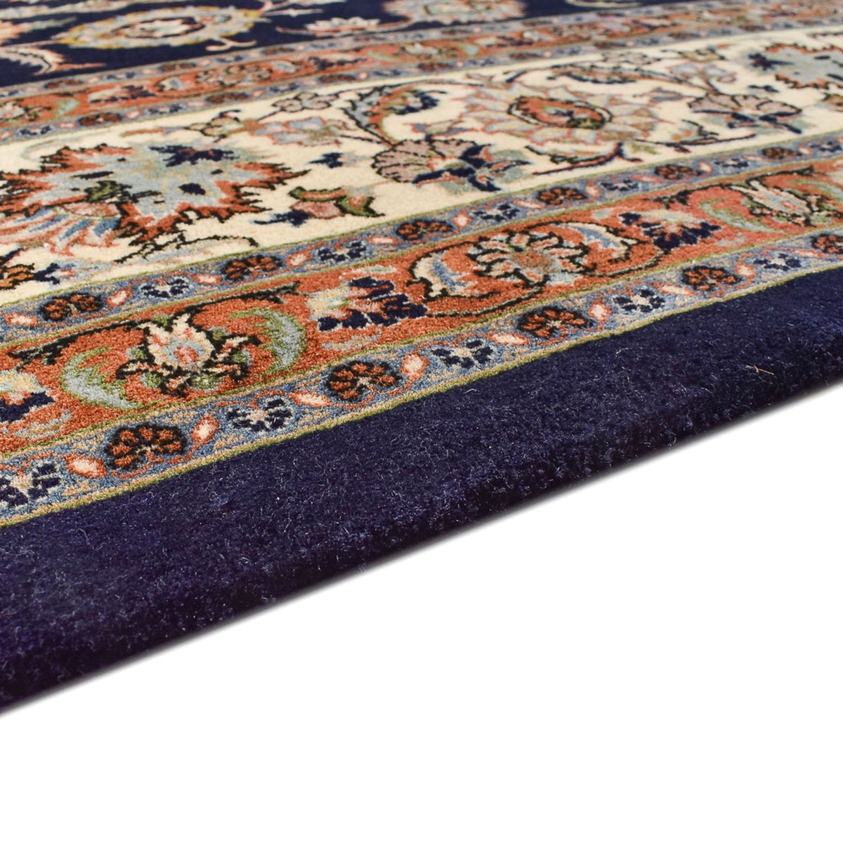Tapis persan - Classique - 387 x 290 cm - bleu foncé