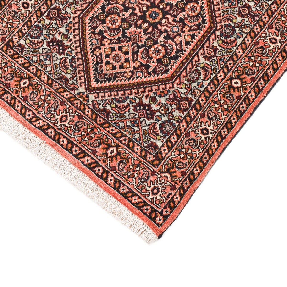 Tapis de couloir Tapis persan - Bidjar - 198 x 57 cm - rouille