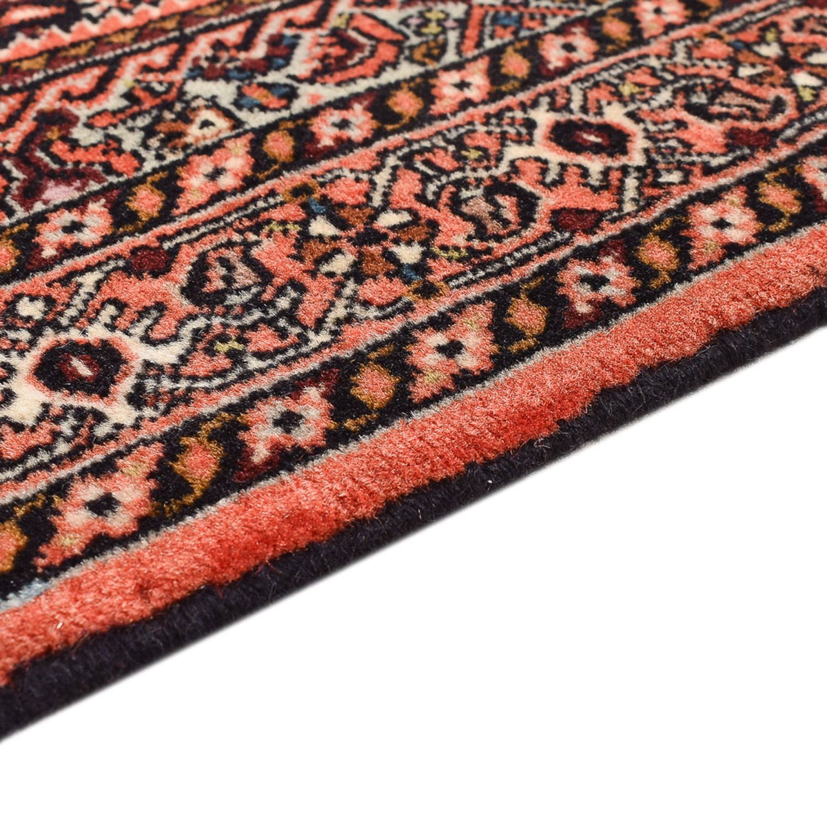 Tapis de couloir Tapis persan - Bidjar - 198 x 57 cm - rouille