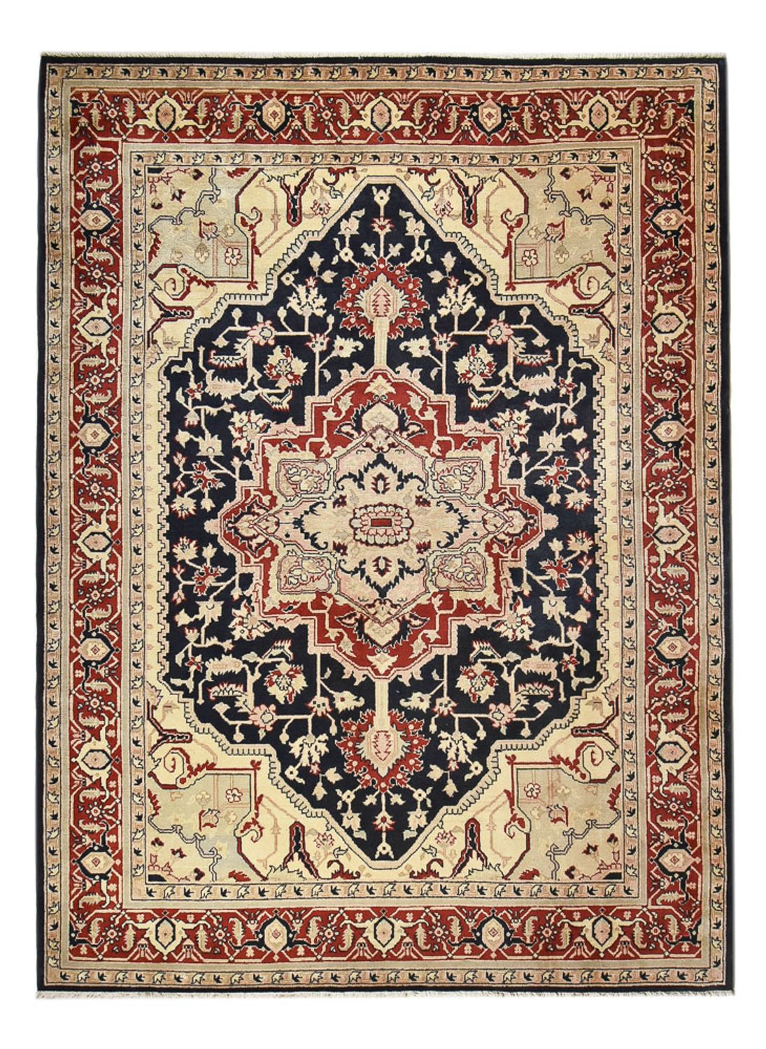 Tapis persan - Nomadic - 365 x 270 cm - bleu foncé