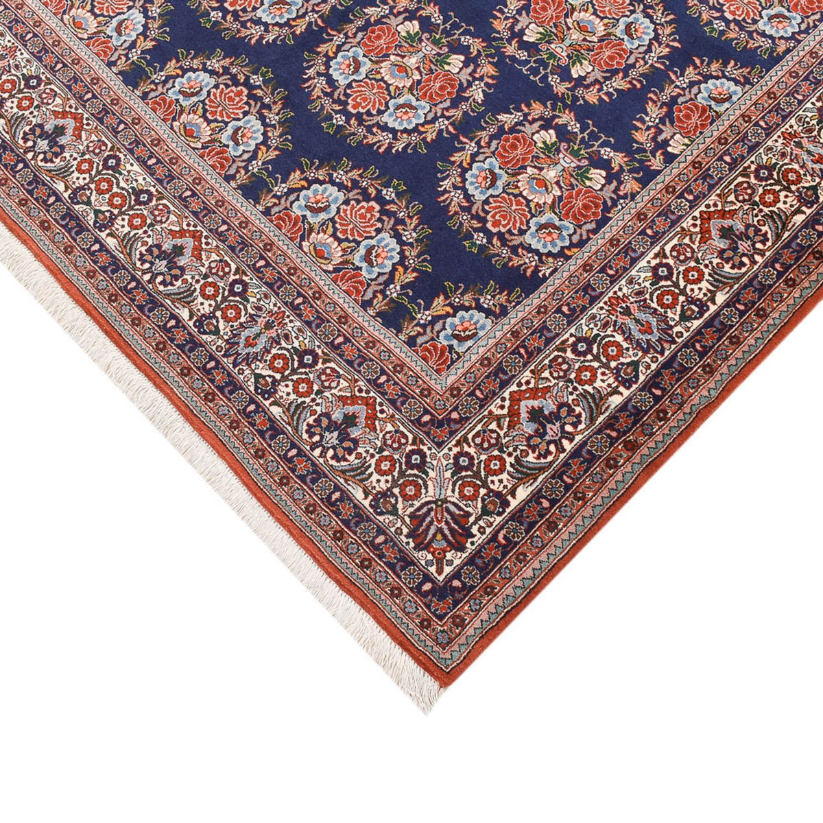 Tapis persan - Bidjar - 251 x 152 cm - bleu foncé