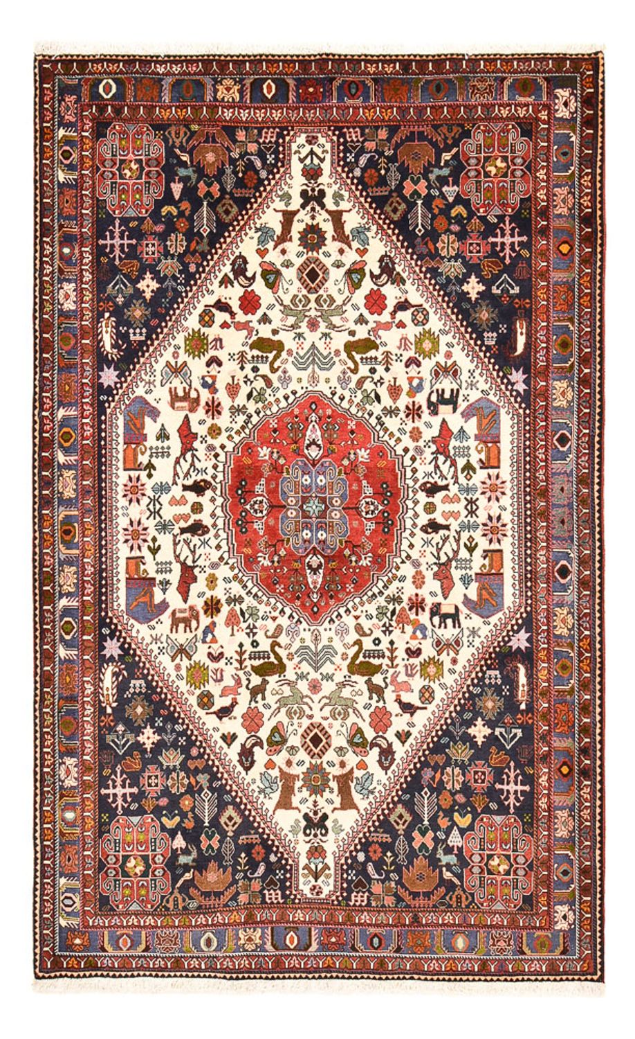 Tapis Gabbeh - Persan Kashkuli - 252 x 156 cm - multicolore