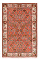 Tapis Gabbeh - Persan Kashkuli - 205 x 133 cm - rouge