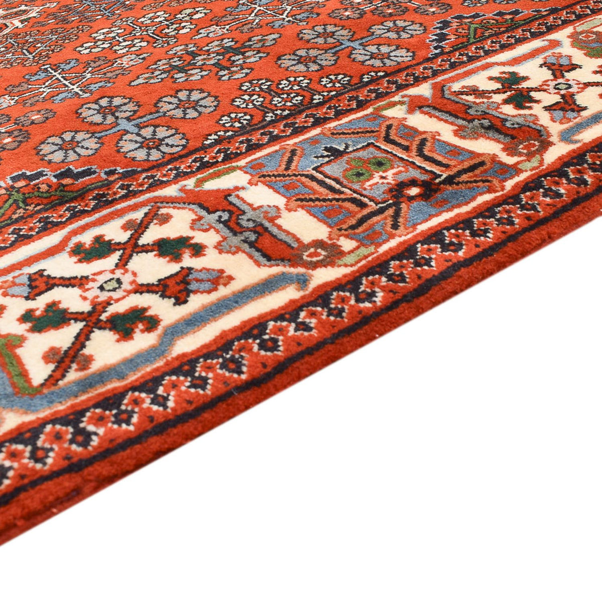 Tapis Gabbeh - Persan Kashkuli - 205 x 133 cm - rouge