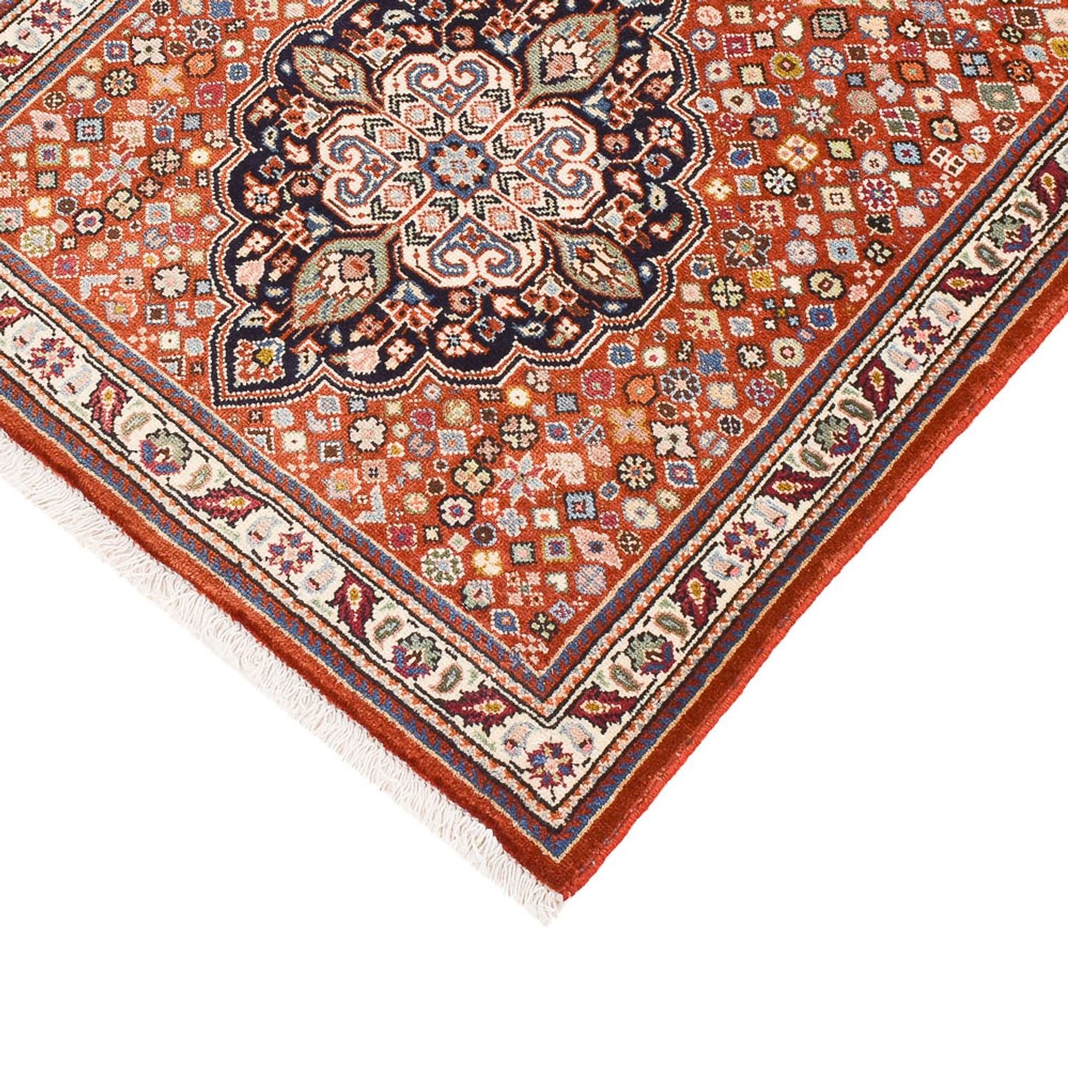 Tapis de couloir Tapis persan - Ghom - 310 x 79 cm - beige foncé