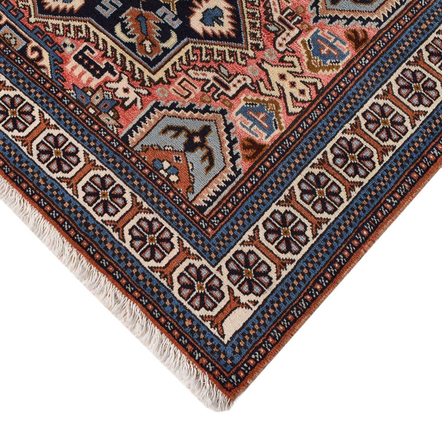 Tapis persan - Keshan - 183 x 130 cm - rouge clair