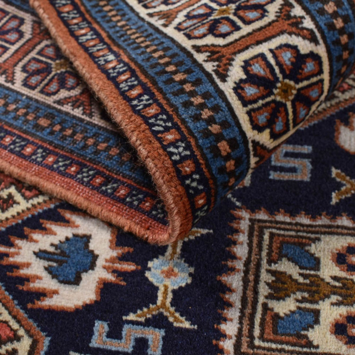 Tapis persan - Keshan - 183 x 130 cm - rouge clair