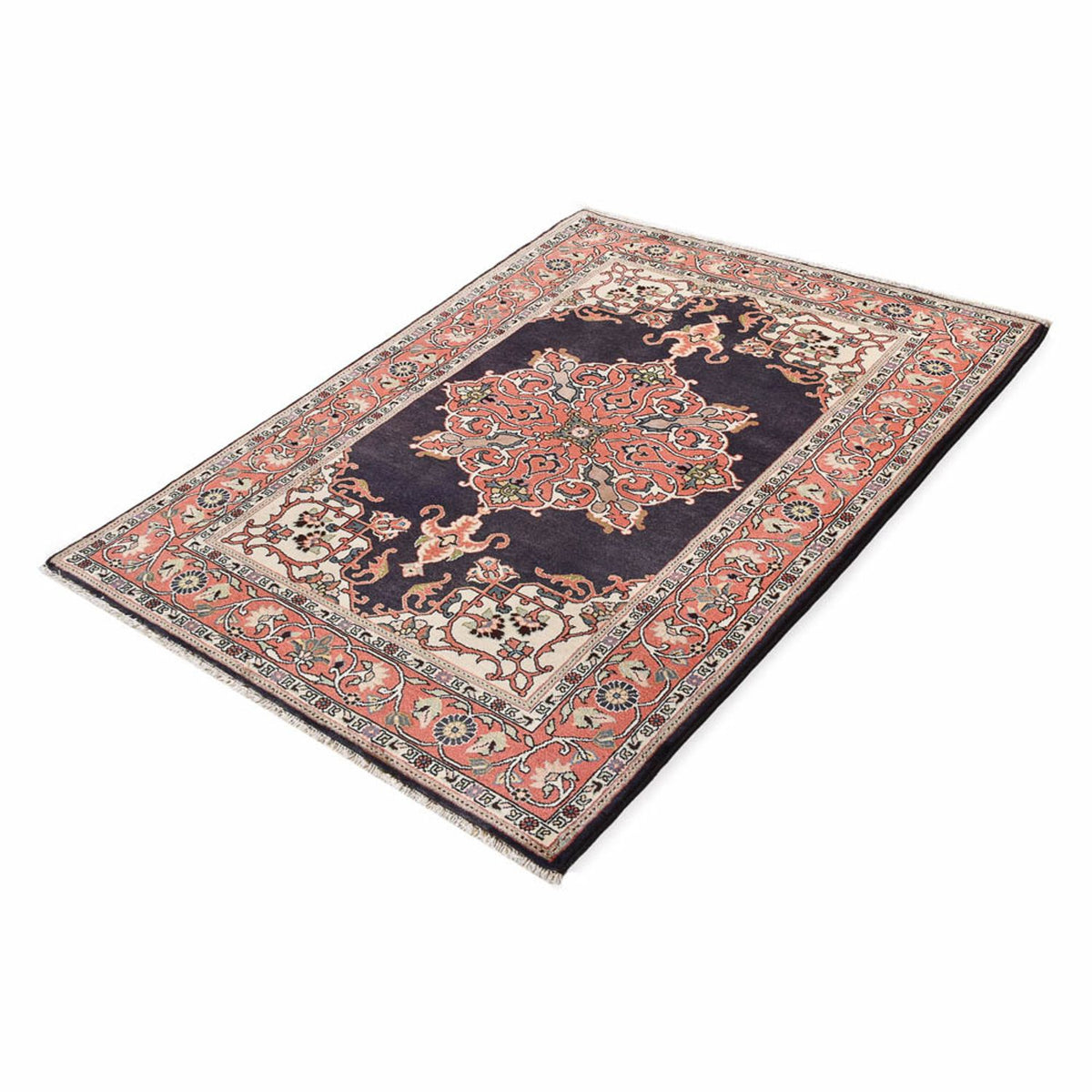 Tapis persan - Nomadic - 196 x 140 cm - bleu foncé