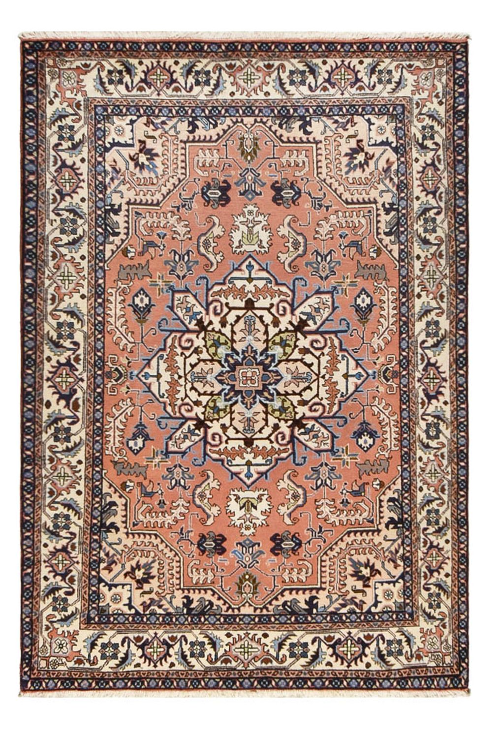 Tapis persan - Nomadic - 209 x 143 cm - rouge clair