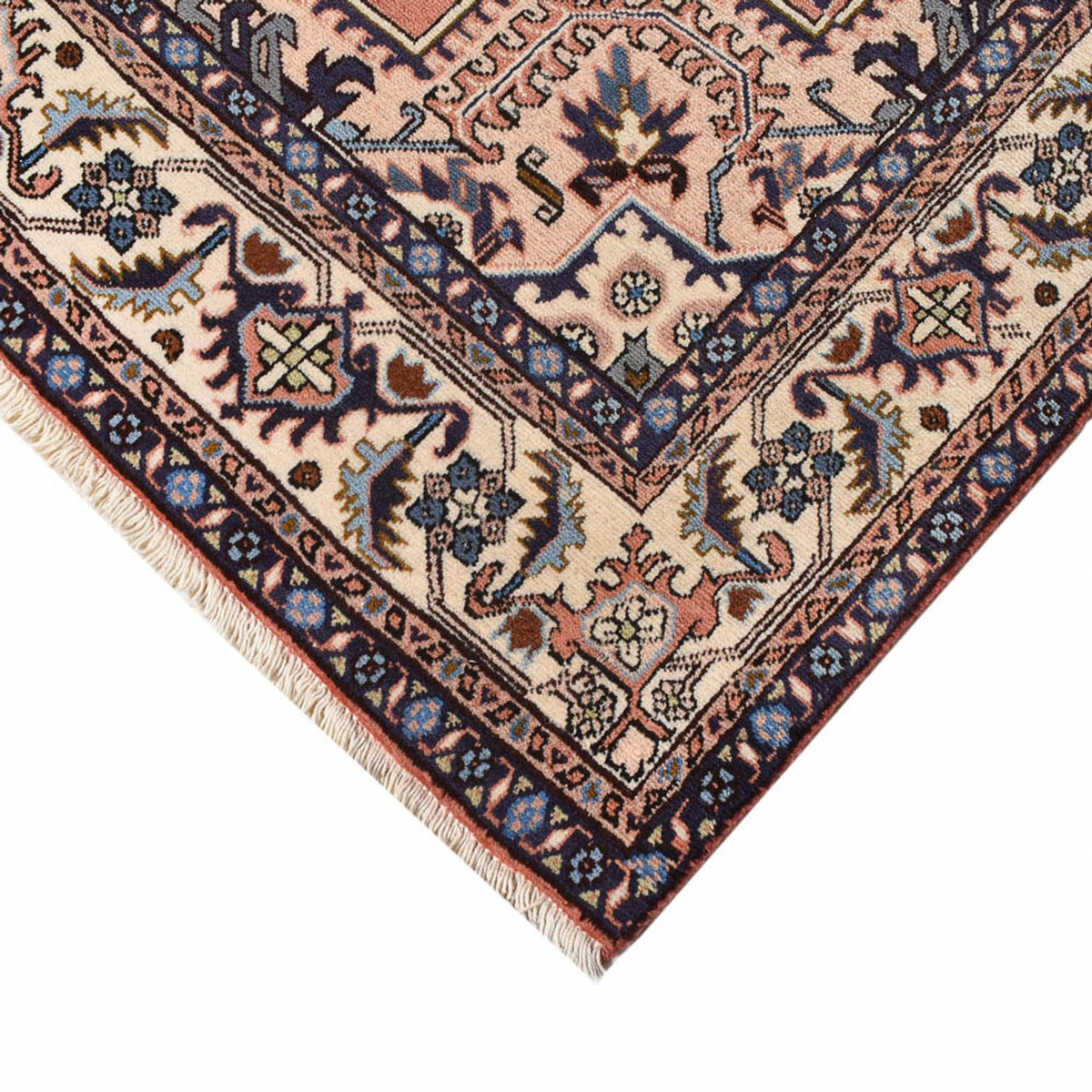 Tapis persan - Nomadic - 209 x 143 cm - rouge clair