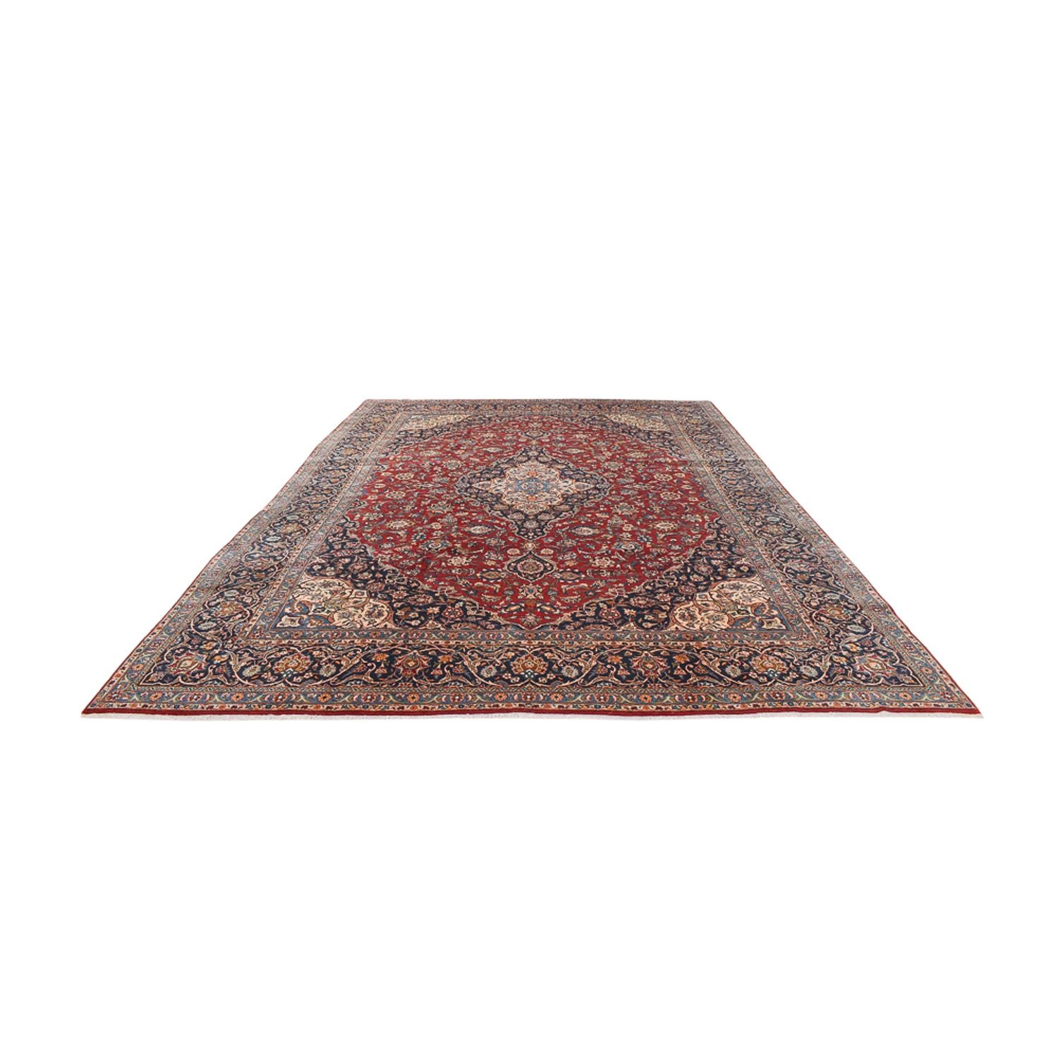 Tapis persan - Keshan - Royal - 437 x 318 cm - rouge