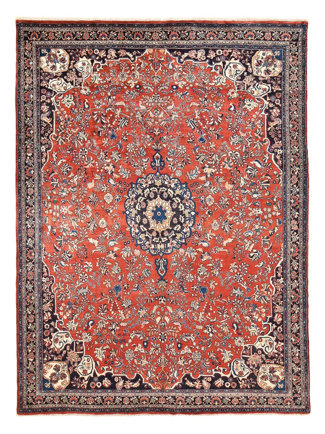 Tapis persan - Bidjar - 374 x 280 cm - rouge