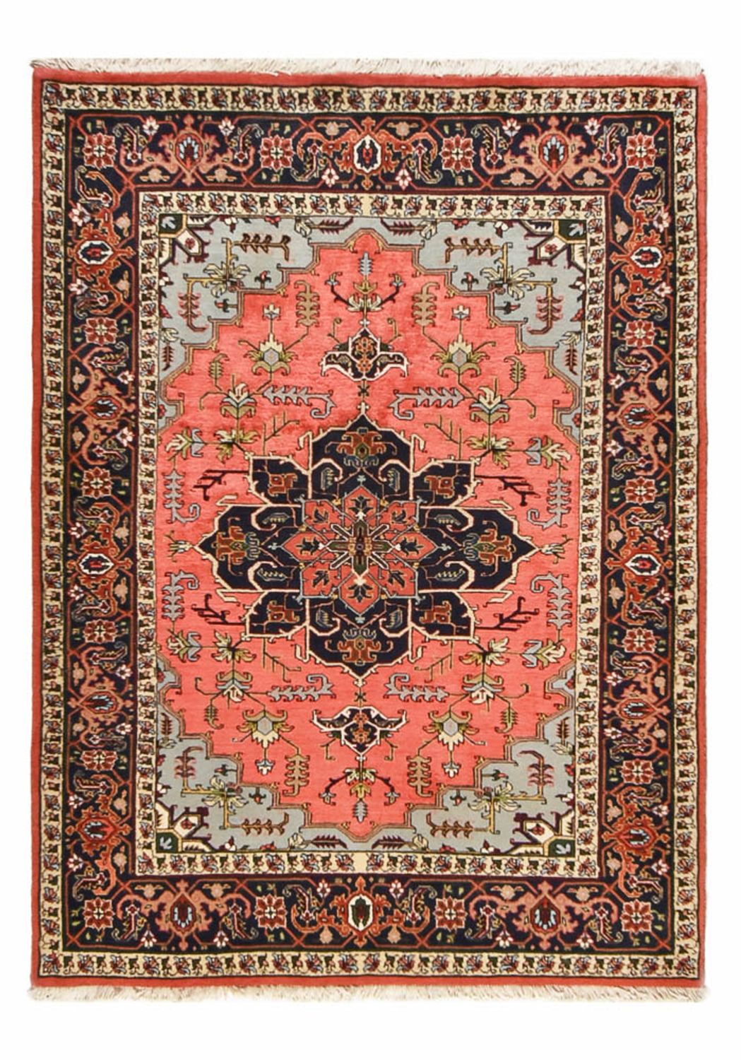 Tapis persan - Nomadic - 192 x 138 cm - rouge clair