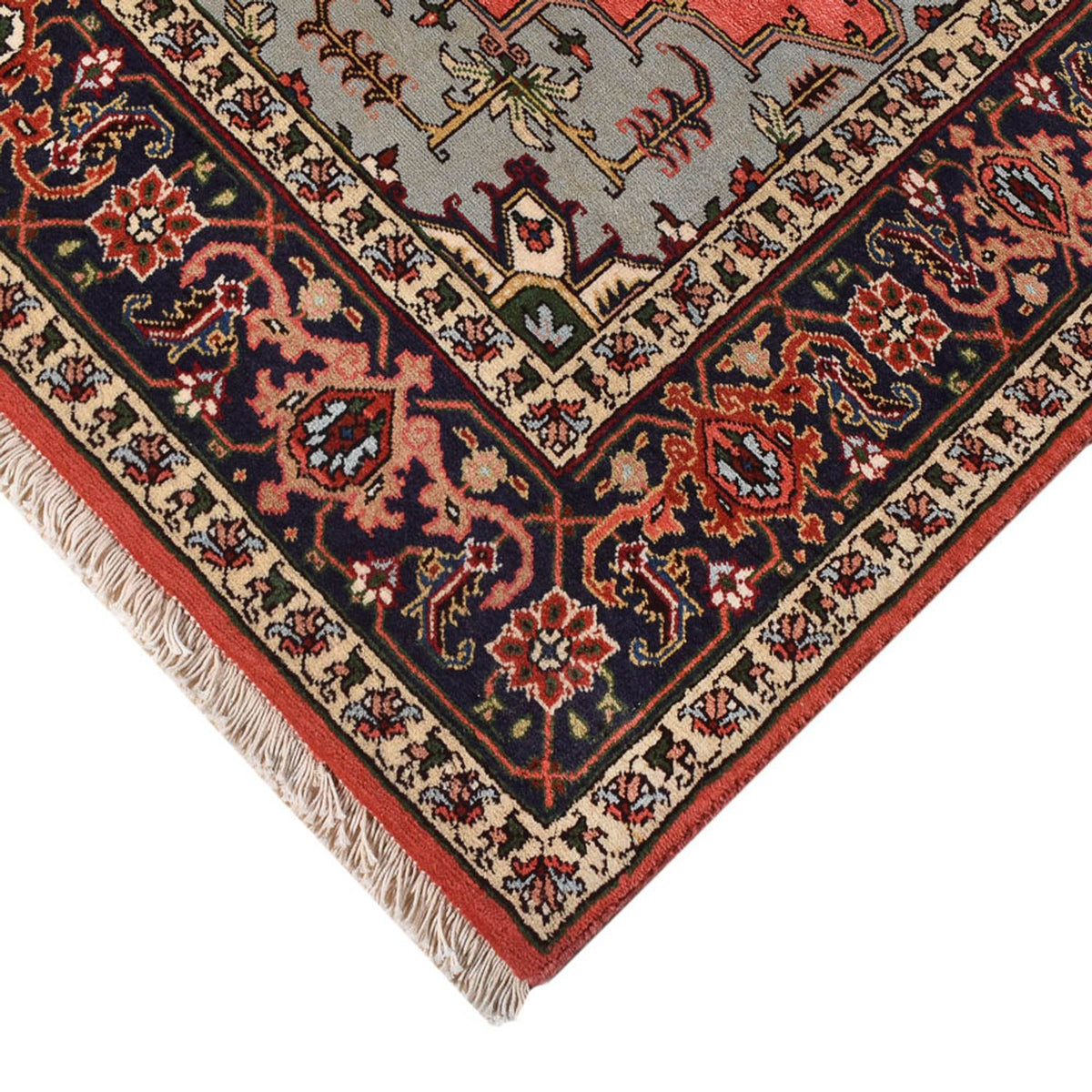Tapis persan - Nomadic - 192 x 138 cm - rouge clair