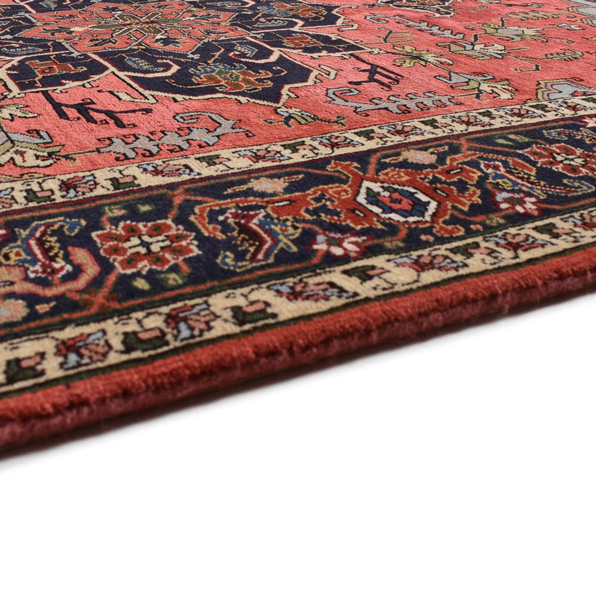 Tapis persan - Nomadic - 192 x 138 cm - rouge clair